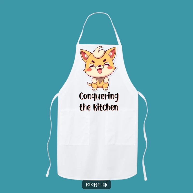 Funny Determined Character Apron - Tackle Tasks with Excitement