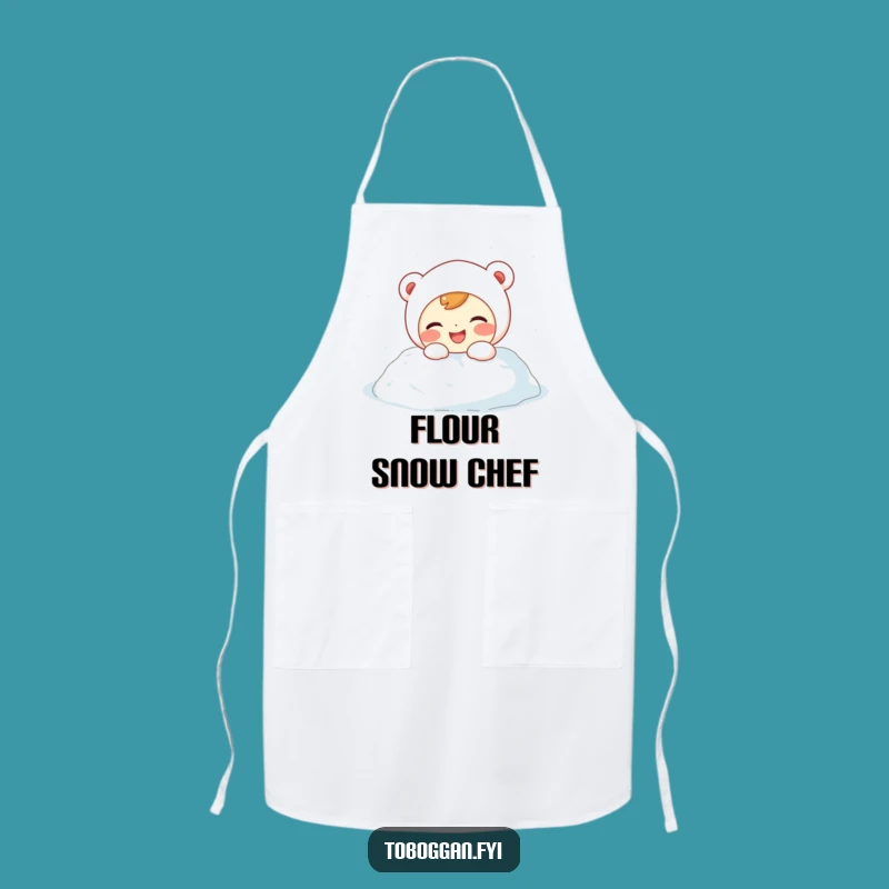 Funny Snowdrift Apron: Playful Cook's Companion - Cook Up Laughs Funny Gift!