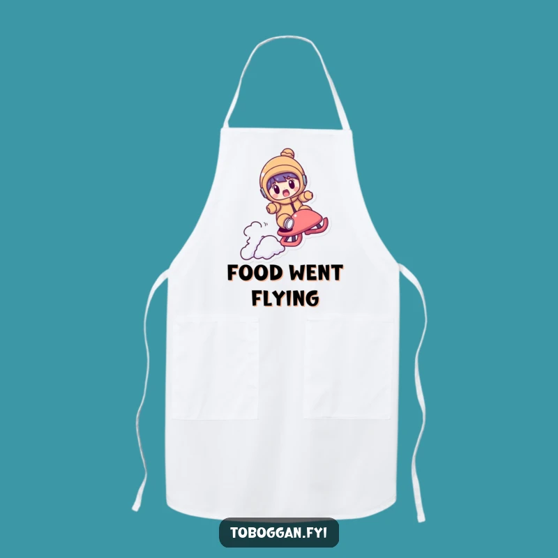 Funny Shocked Sledder Apron: Cook with Surprise