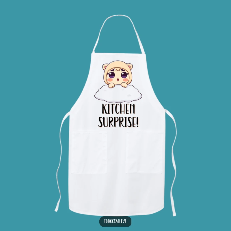Funny Snow Surprise Apron: Playful Cook's Companion - Cook Up Laughs Funny Gift!