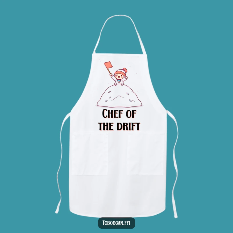 Funny Snowdrift Champion Apron: Cook Up Some Cheers