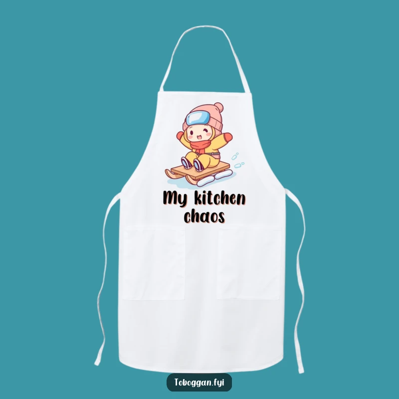 Funny Toboggan Trickster Apron - Cook Up Laughs in the Kitchen!