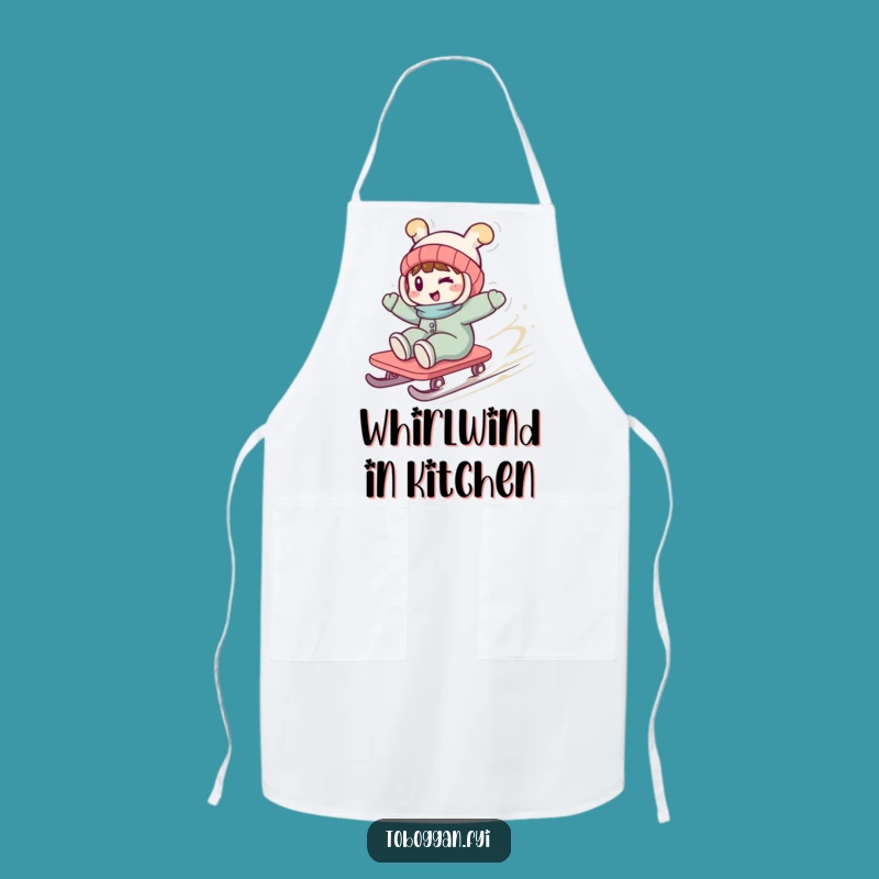 Funny Wild Toboggan Apron: Cook with Playful Energy