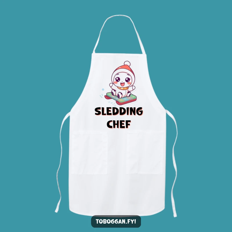 Funny Toboggan Apron: Joyful Chef's Helper - Cook Up Laughs with This Funny Gift!