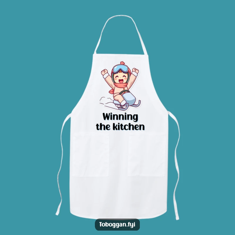 Funny Sled Ride Triumph Apron - Chef's Victory Wear Gift