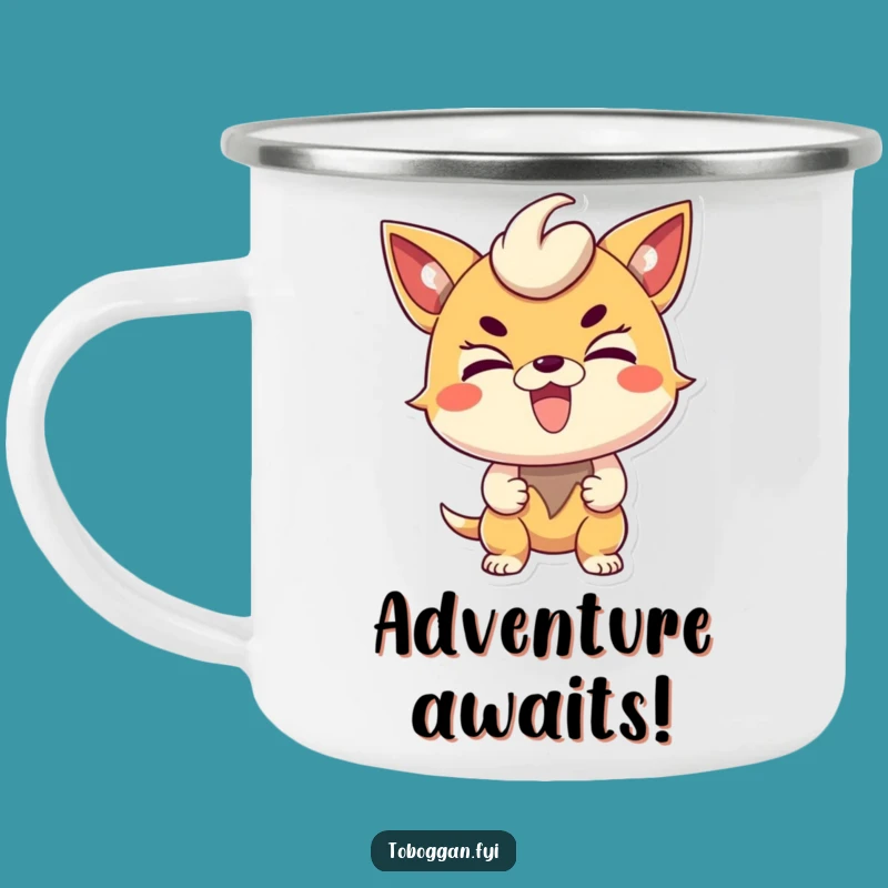 Durable Funny Determined Character Camping Mug - Motivated Adventures