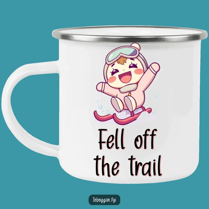 Funny Sledding Surprise Camping Mug: Adventure Fuel for Laughs