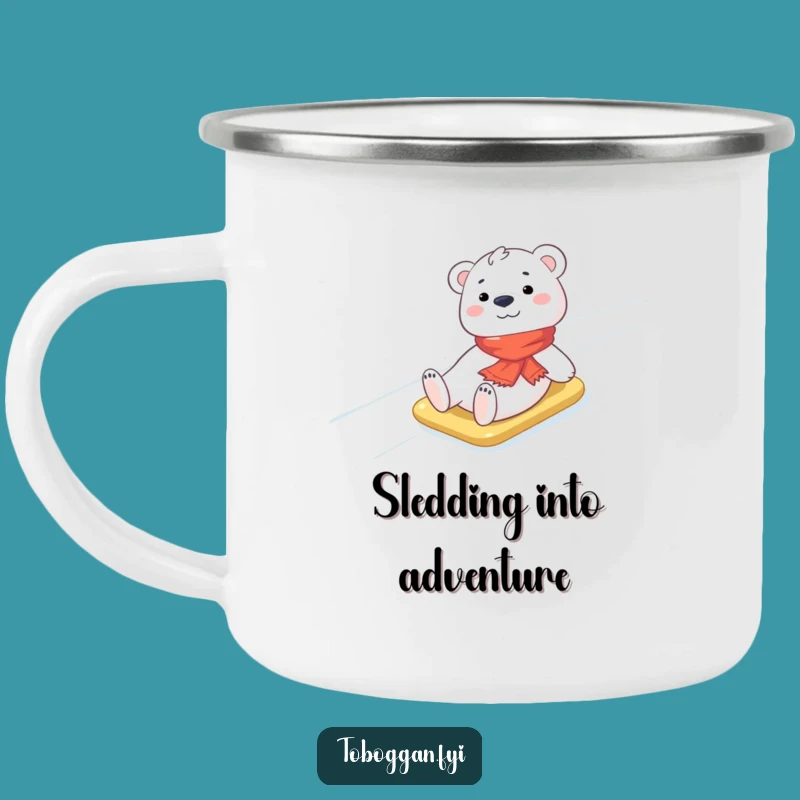 Funny Polar Bear Camping Mug: Cheerful Arctic Adventures!