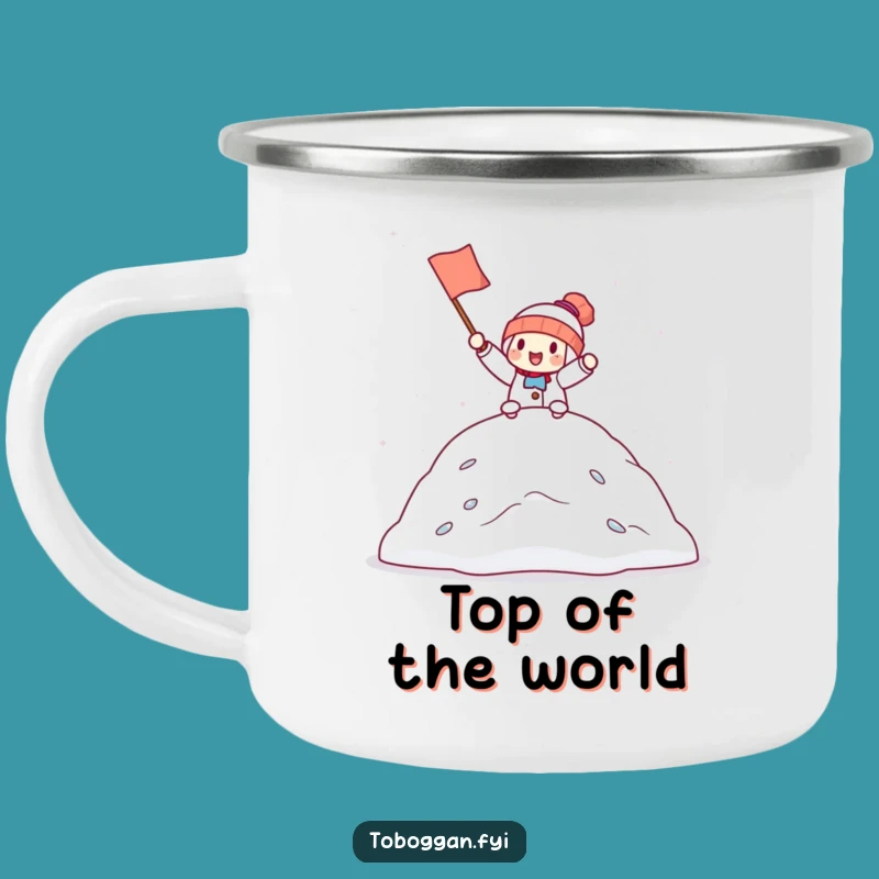 Funny Snowdrift Champion Camping Mug: Conquer Your Adventures