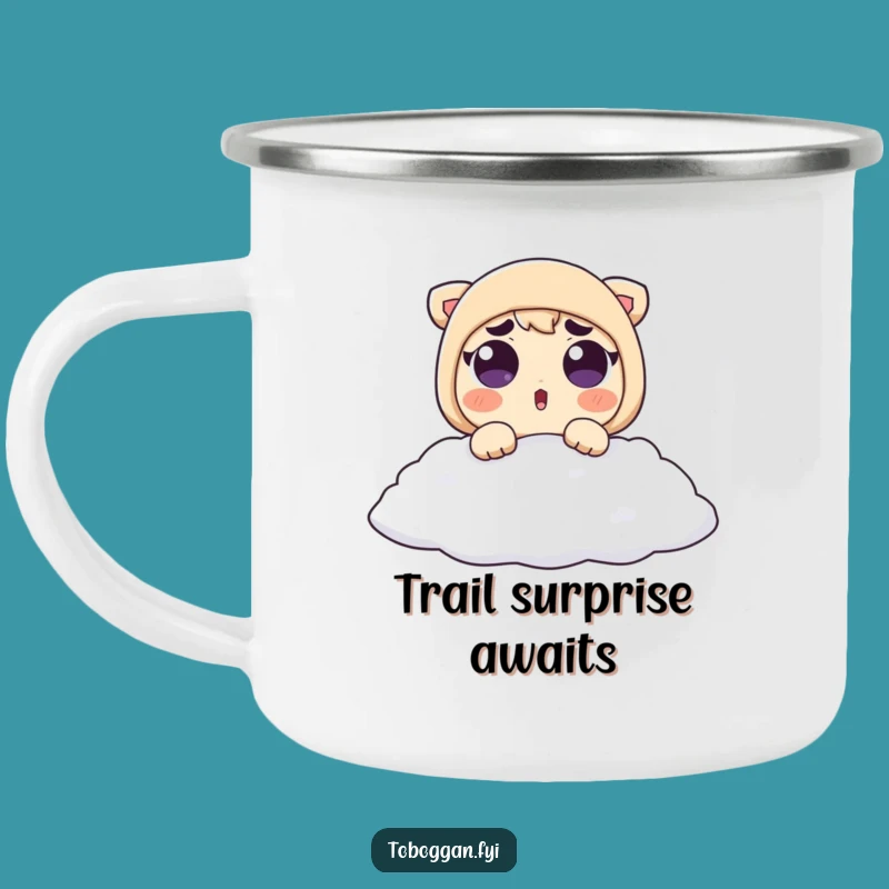 Funny Snow Surprise Camping Mug: Trailside Shock - Sip & Laugh Funny Gift!