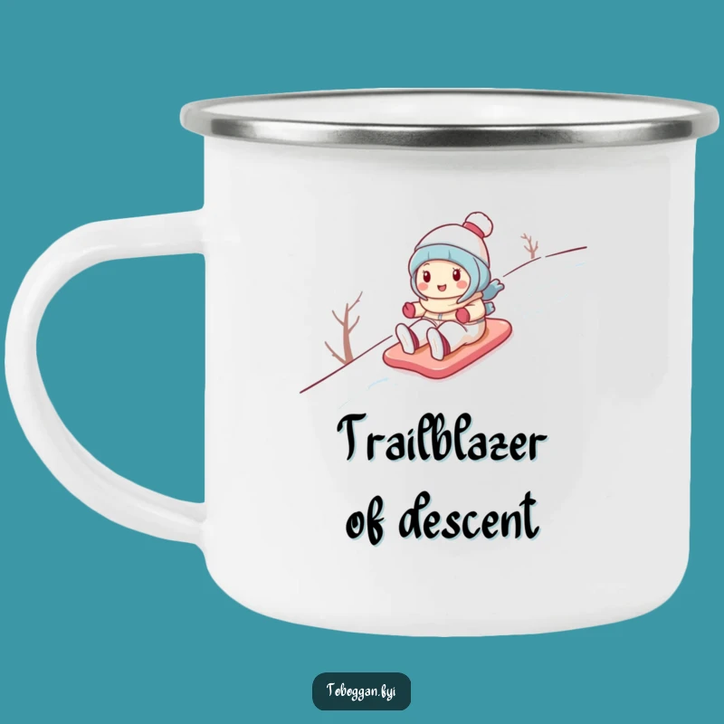 Funny Snow Hill Character Camping Mug: Adventure Fuel with a Giggle!