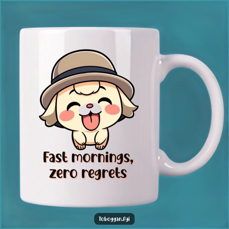 Funny Speeding Character Mug - For the Fast and Playful Soul