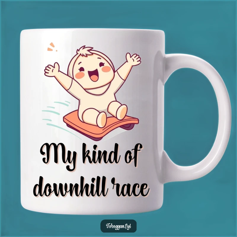 Funny Character Slope Slide Mug: The Perfect Enthusiastic Gift for Her