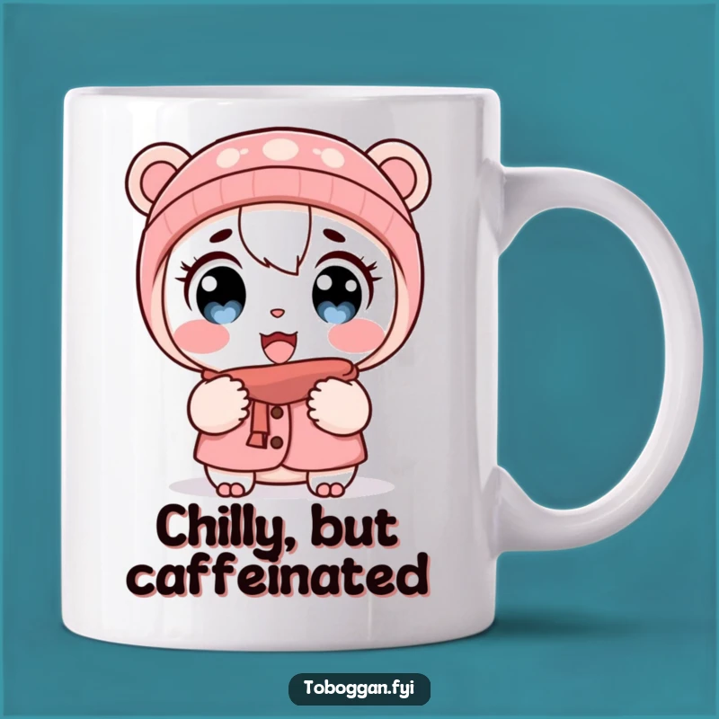 Funny Cold Shocked Character Mug: Hilarious Winter Reaction Gift
