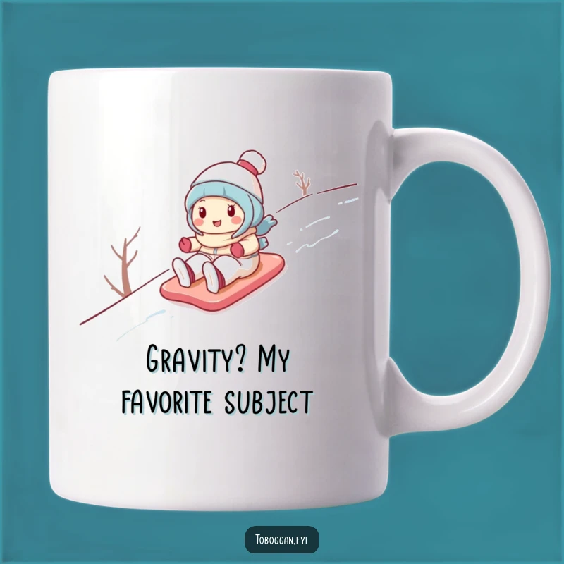 Funny Snow Hill Character Mug: A Hilarious Winter Gift for Snow Lovers