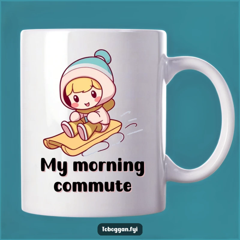 Funny Toboggan Trickster Mug - Silly Character Winter Fun Gift