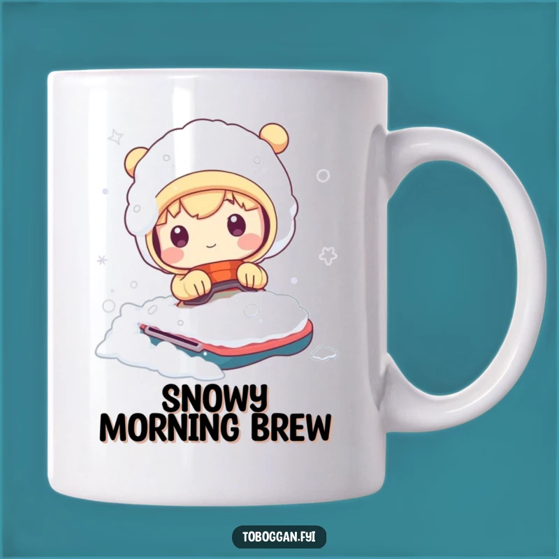 Funny Snowplunge Character Mug - Hilarious Winter Wipeout Gift Idea