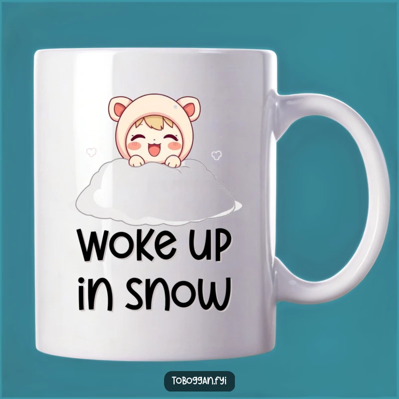 Funny Snow Joy Character Mug - Hilarious Winter Wonderland Gift Idea
