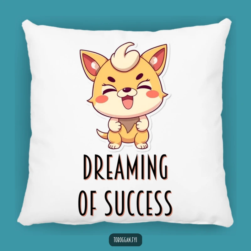 Cozy Funny Determined Character Pillow - Add Motivated Comfort