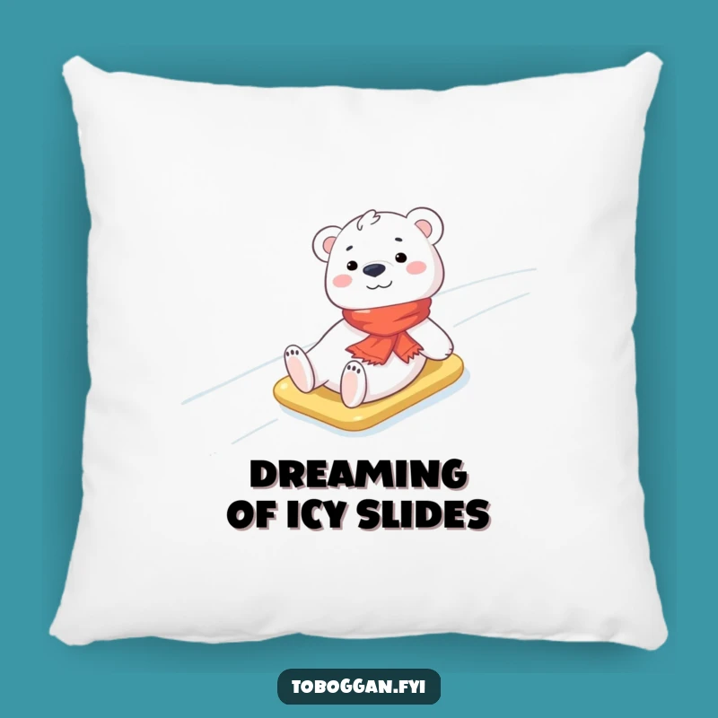 Funny Polar Bear Pillow: Cozy Comfort and Winter Cheer!