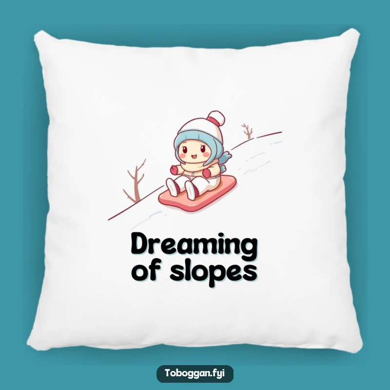 Funny Snow Hill Character Pillow: Snuggle Up with Winter Laughter!