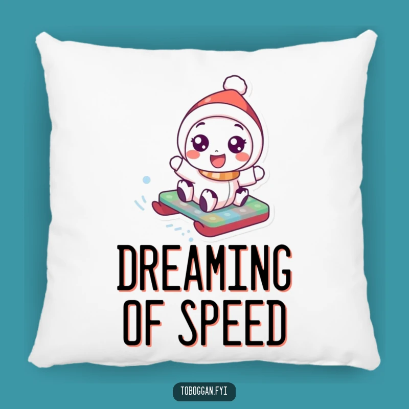 Funny Toboggan Pillow: Joyful Character Comfort - Snuggle Up with Funny Gift!