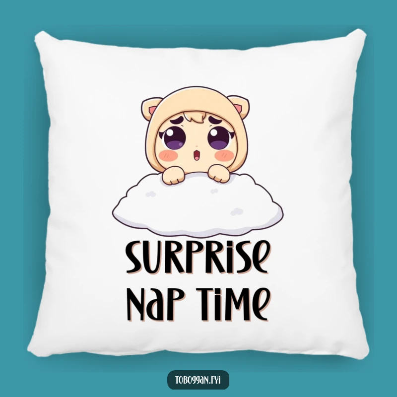 Funny Snow Surprise Pillow: Surprised Character Comfort - Snuggle with Funny Gift!