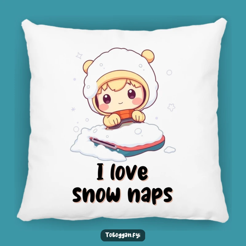 Funny Snowplunge Character Pillow - Comfy & Hilarious Winter Decor
