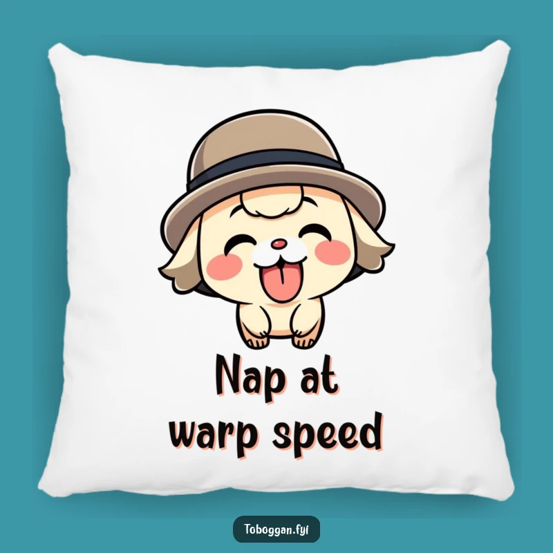 Cozy Funny Speeding Character Pillow - Add Playful Comfort to Your Space