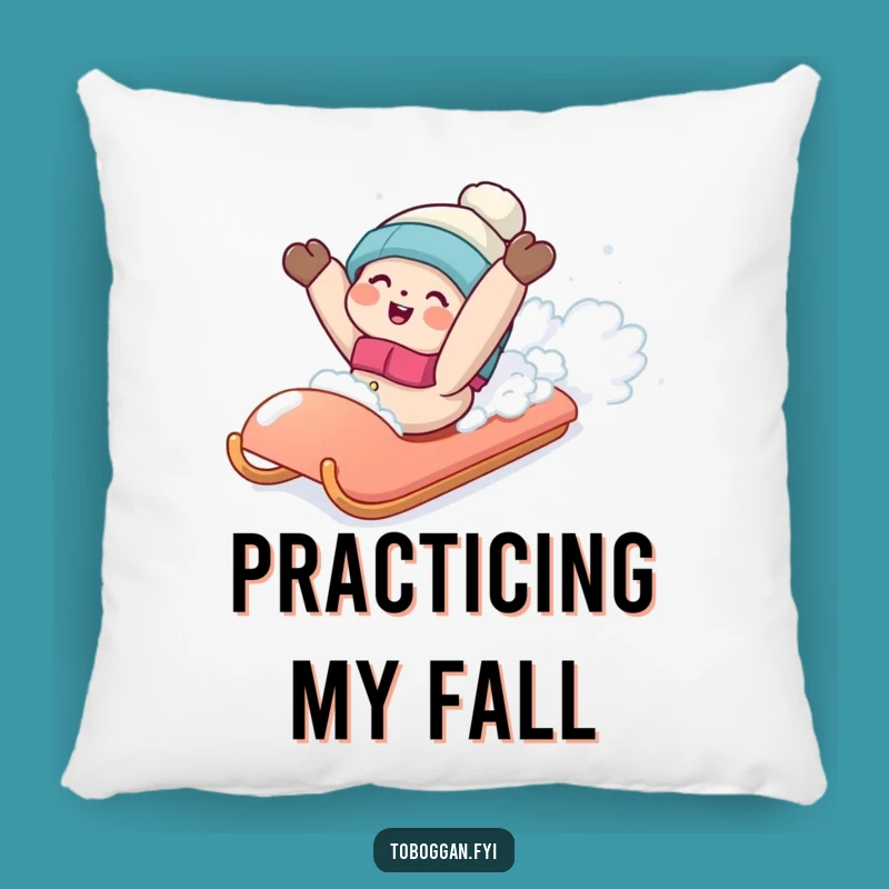 Funny Snow Fall Pillow: Comfy & Hilarious Winter Decor