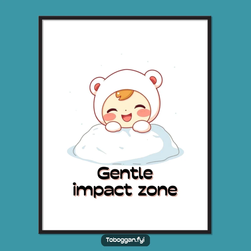 Funny Snowdrift Digital Art: Giggling Character Instant Download - Fun Funny Gift!