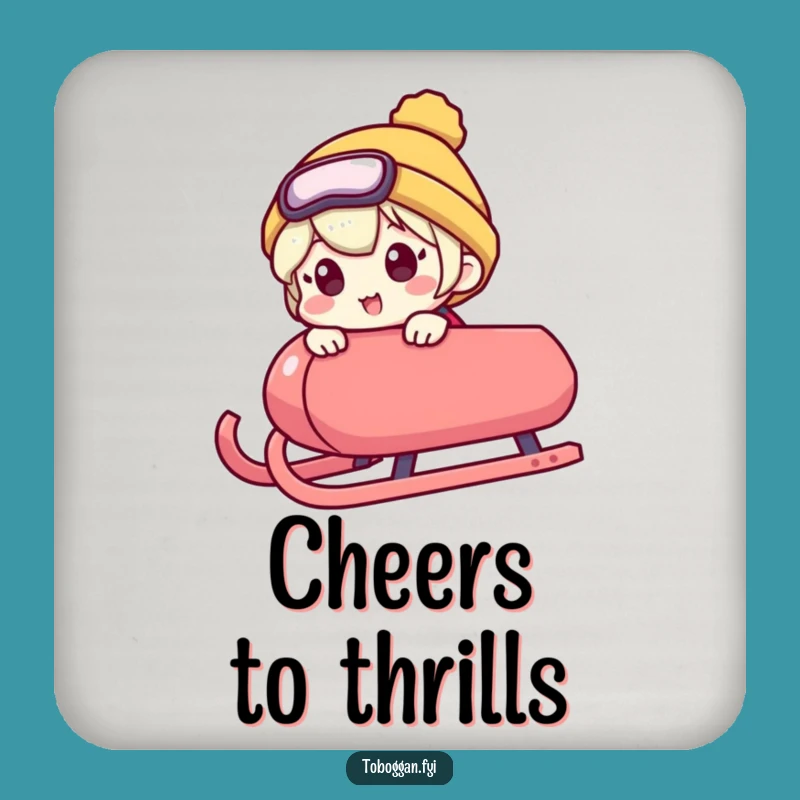 Funny Excited Sledder Coaster: Protect Surfaces with Hilarious Anticipation