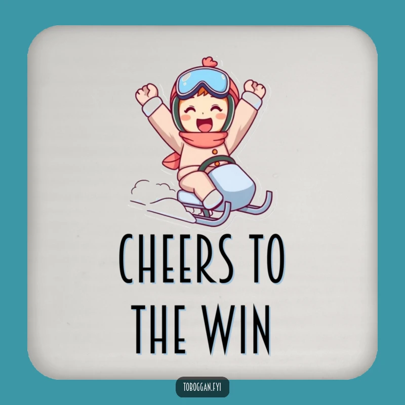 Funny Sled Ride Triumph Coaster - Protect Surfaces with Victory Gift