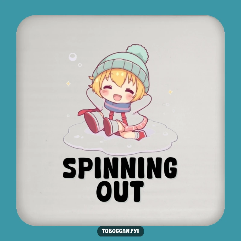 Funny Snow Tumbler Coaster: Protect Surfaces with Snowy Fun!