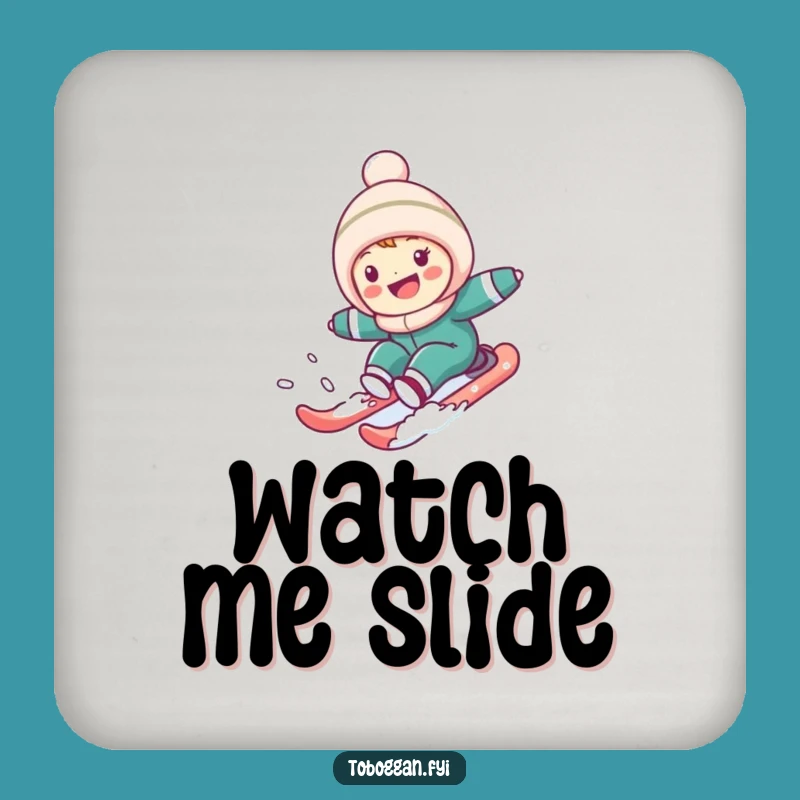 Funny Snowy Hill Sledding Coaster: Cute Character's Protection, Party Gift!