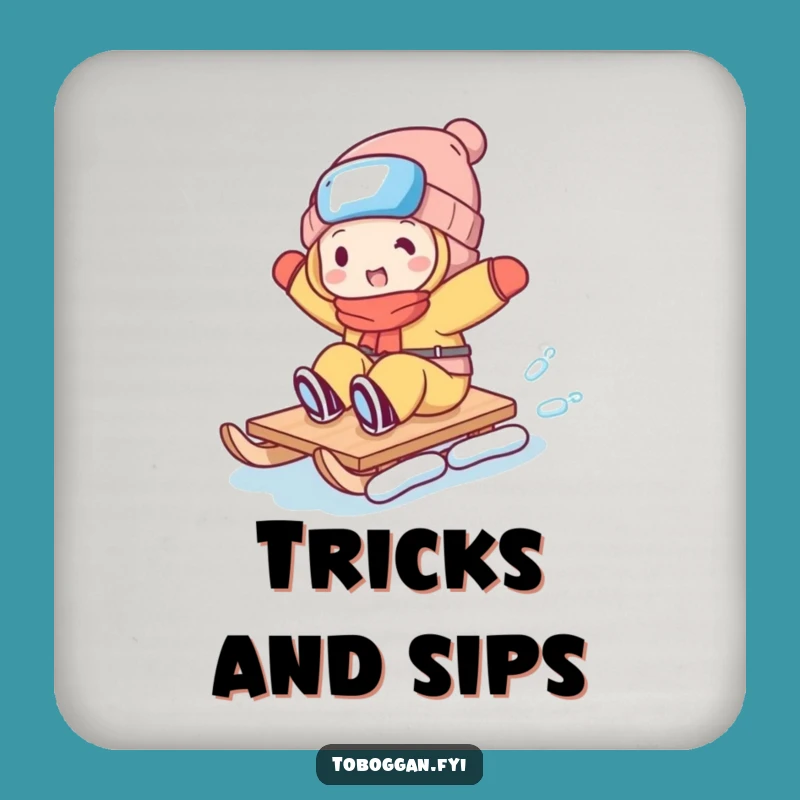 Funny Toboggan Trickster Coaster - Protect Surfaces with Humor!