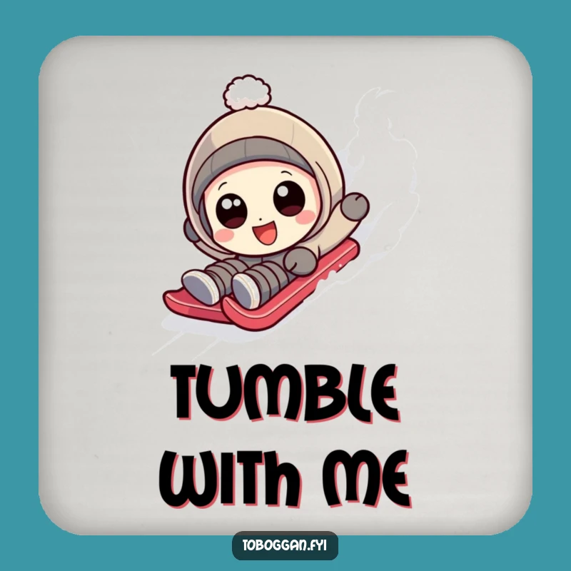 Funny Tumbing Sledder Coaster - Protect Surfaces with Humor