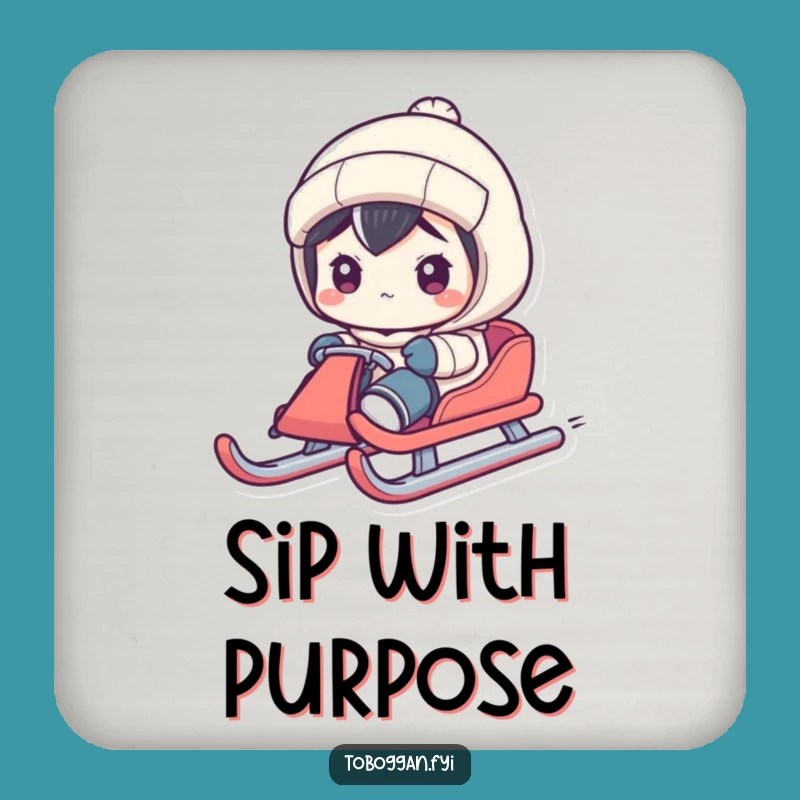 Funny Sled Steering Coaster: Focused Protection, Hilarious Table Gift