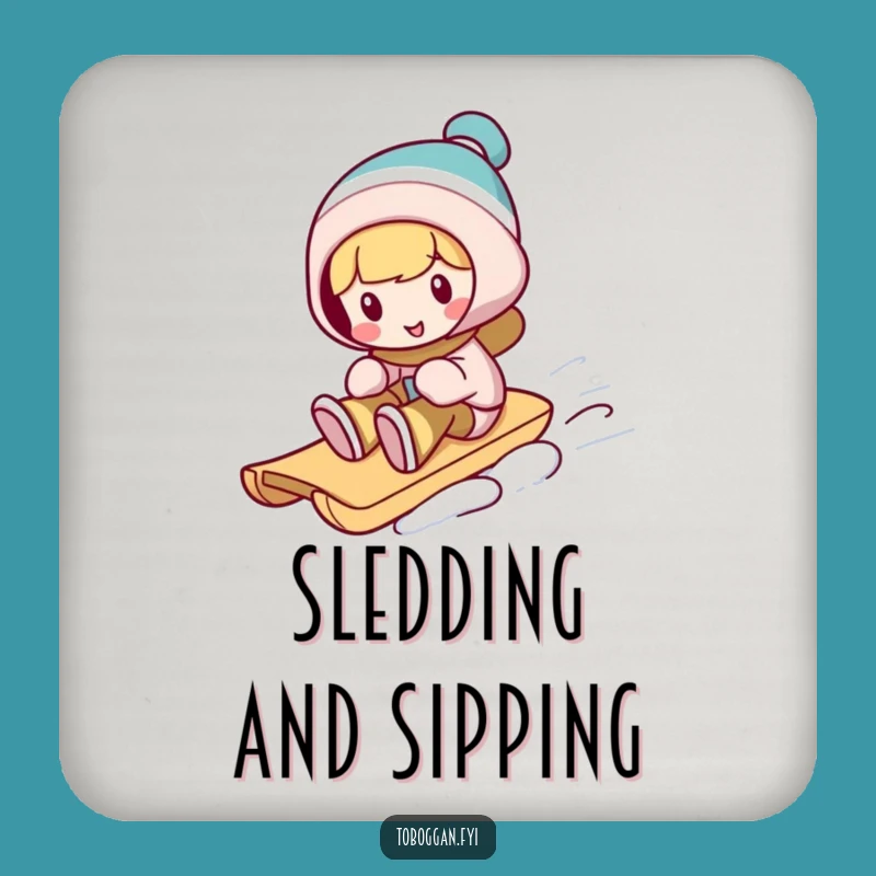 Funny Toboggan Trickster Coaster: Silly Winter Character Protection