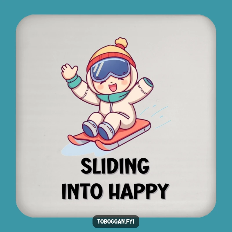 Funny Sledding Coaster: Protect Surfaces with Joyful Downhill Wave, Humorous Gift!