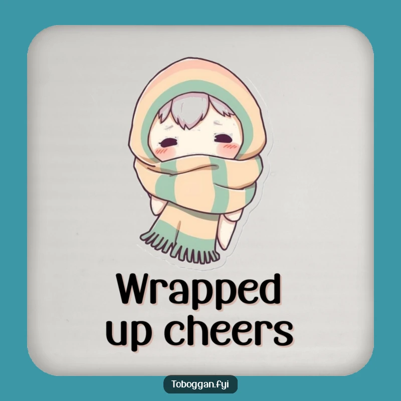 Funny Scarf Monster Coaster: Character's Peek-a-Boo Table Gift