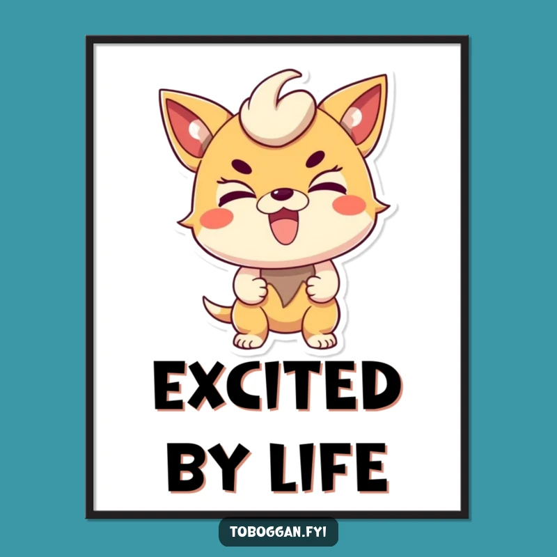 Funny Determined Character Poster - Inspire Action and Enthusiasm