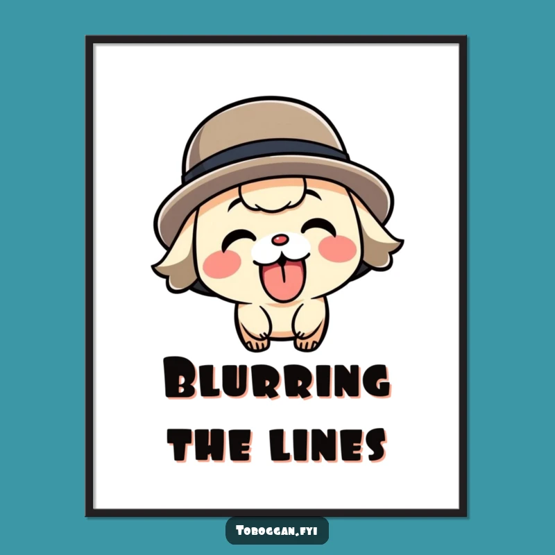 Funny Speeding Character Poster - Add Action and Playfulness to Your Walls