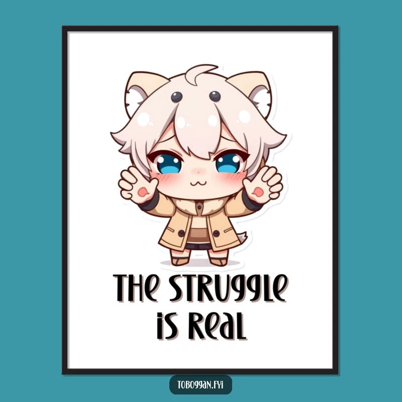 Funny Stopper Poster: Comical Face Art, Hilarious Wall Decor Gift!