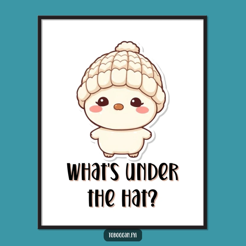 Funny Mischief Maker Poster: Adorable Character Art, Whimsical Decor Gift!