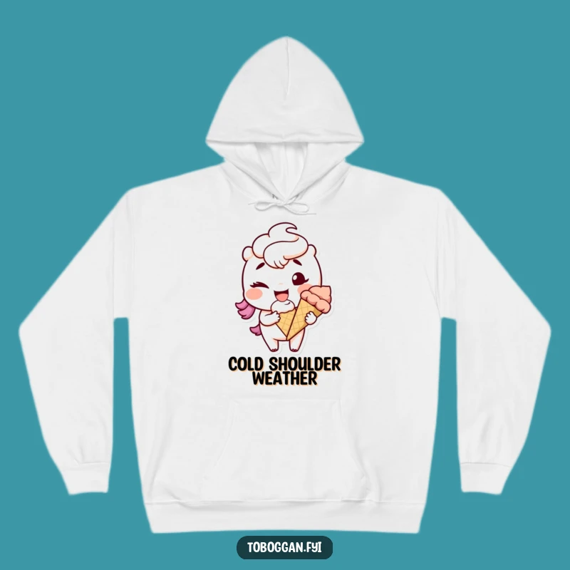 Funny Winking Snowball Hoodie: Cozy Up with Winter Shenanigans, Perfect Funny Gift