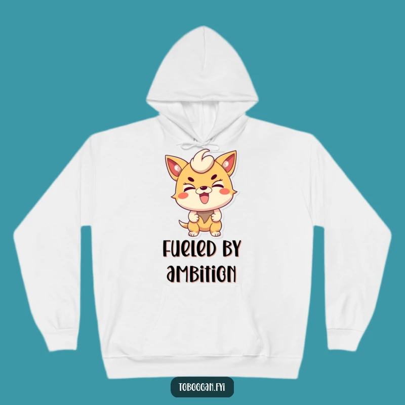 Cozy Funny Determined Character Hoodie - Stay Motivated and Warm