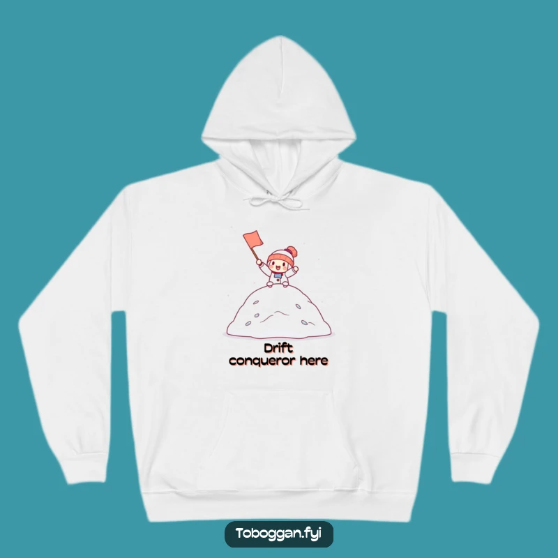 Cozy Funny Snowdrift Champion Hoodie: Stay Warm While Celebrating