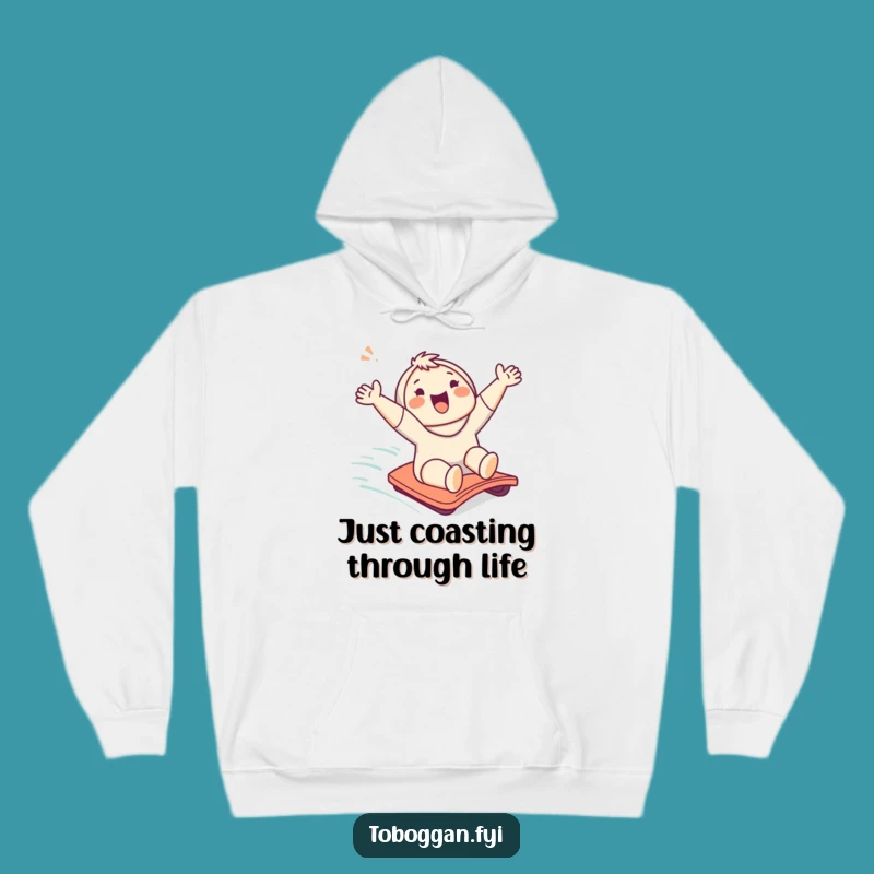 Funny Character Slope Slide Hoodie: Cozy & Cheerful Winter Warmth