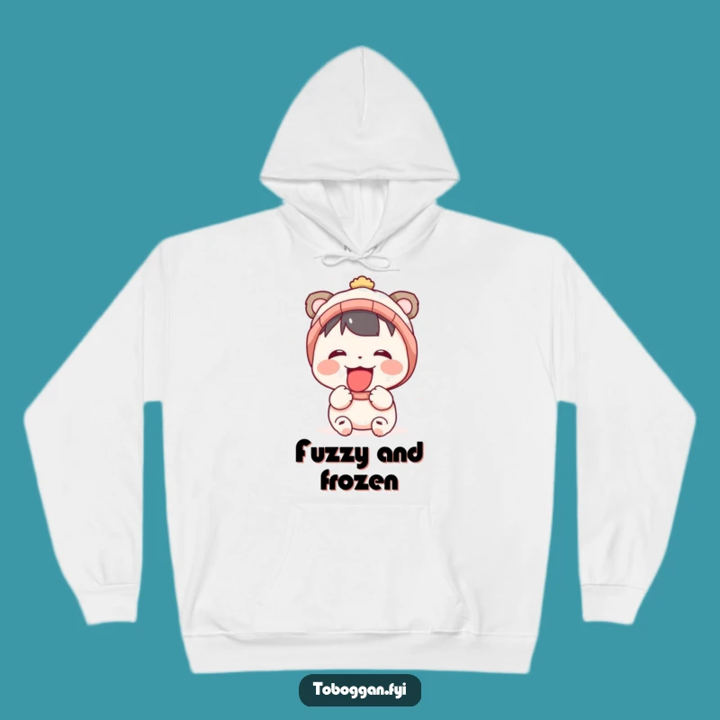 Funny Snow Catcher Hoodie: Cozy Character's Warm Winter Hug Gift